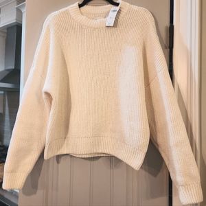 Abercrombie &Fitch Women's Crew Neck Chenille Sweater